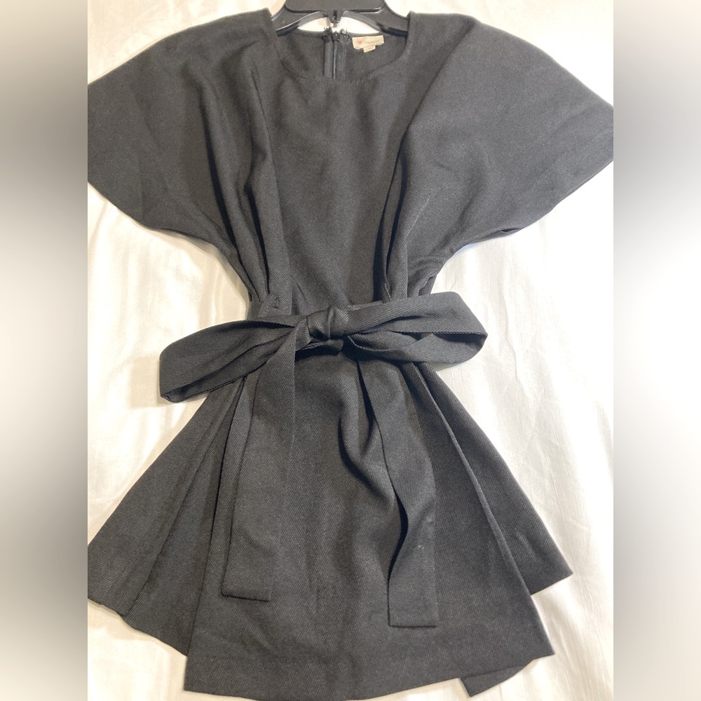 Daniel Cremieux Black Wrap Top